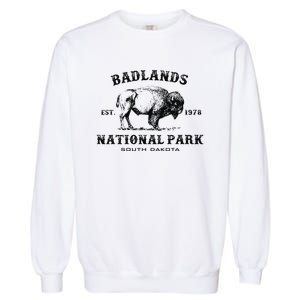 Badlands National Park South Dakota American Bison Souvenir Garment-Dyed Sweatshirt