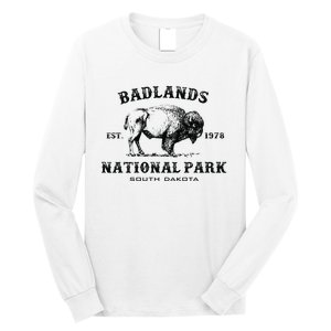 Badlands National Park South Dakota American Bison Souvenir Long Sleeve Shirt