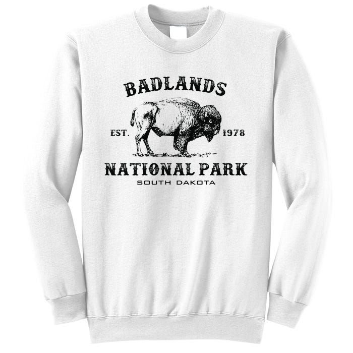 Badlands National Park South Dakota American Bison Souvenir Sweatshirt