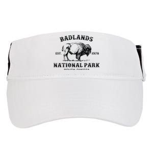 Badlands National Park South Dakota American Bison Souvenir Adult Drive Performance Visor