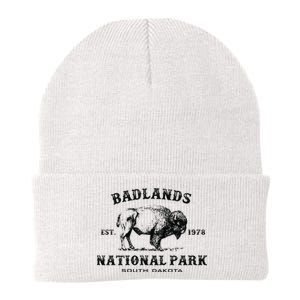 Badlands National Park South Dakota American Bison Souvenir Knit Cap Winter Beanie