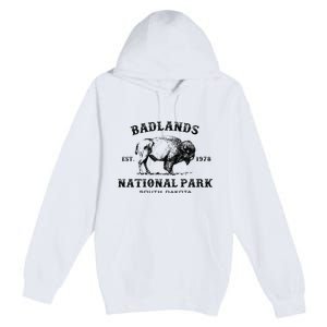 Badlands National Park South Dakota American Bison Souvenir Premium Pullover Hoodie