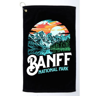 Banff National Park Lake Louise Canada Vintage Graphic Funny Gift Golf Towel