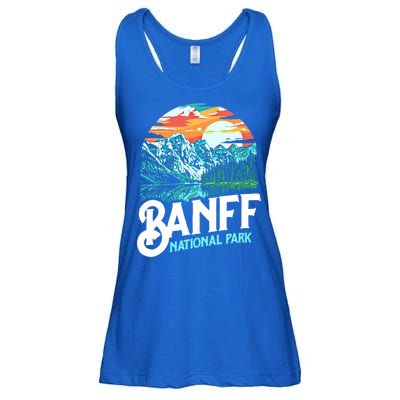 Banff National Park Lake Louise Canada Vintage Graphic Funny Gift Ladies Essential Flowy Tank