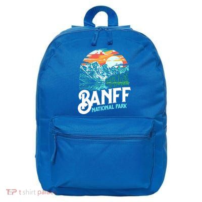 Banff National Park Lake Louise Canada Vintage Graphic Funny Gift 16 in Basic Backpack