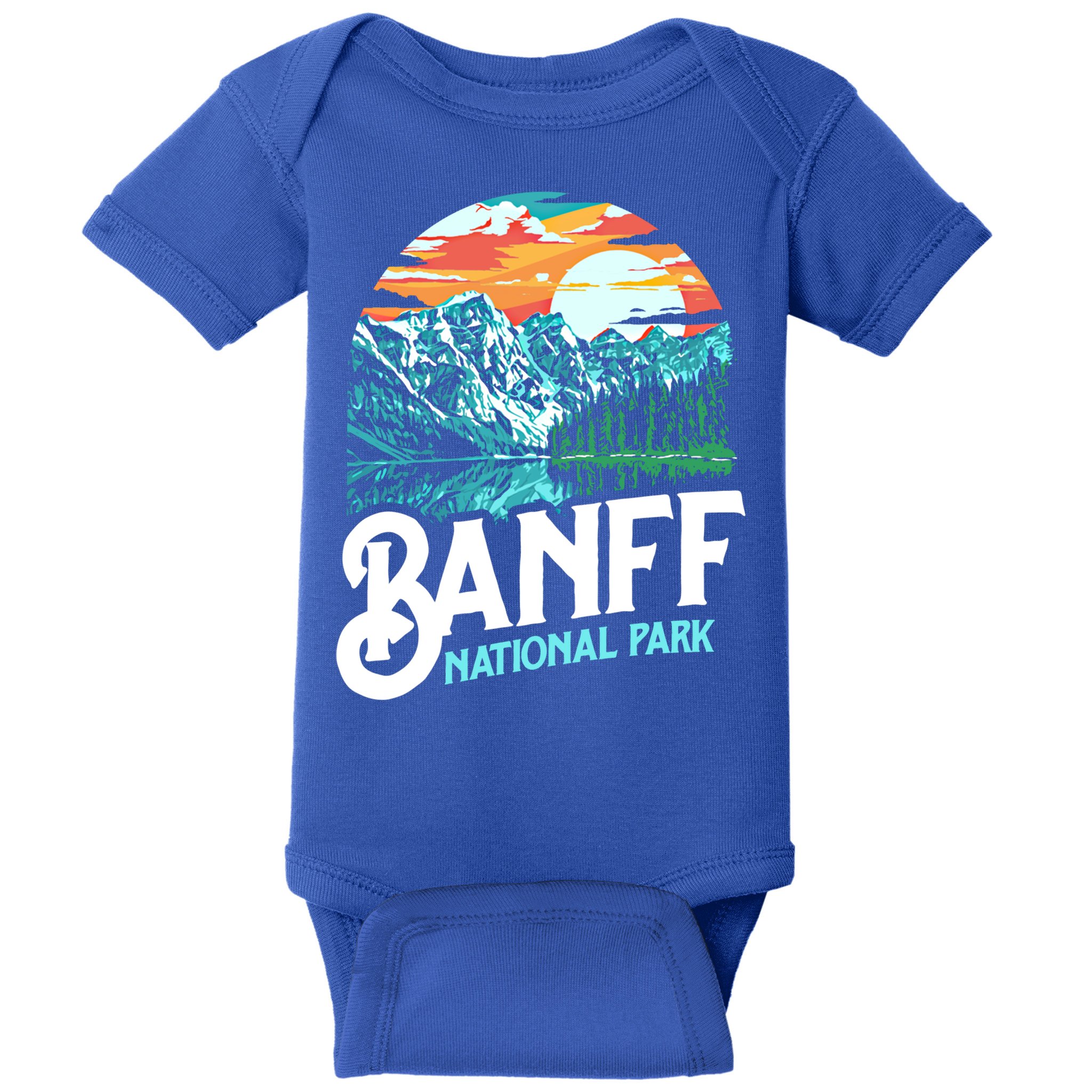 Banff National Park Lake Louise Canada Vintage Graphic Funny Gift Baby Bodysuit