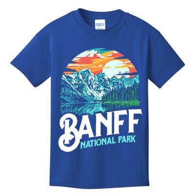 Banff National Park Lake Louise Canada Vintage Graphic Funny Gift Kids T-Shirt