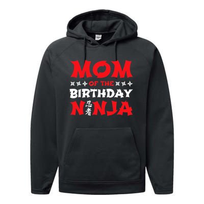 Birthday Ninja - Party - Mom of the Birthday Ninja Performance Fleece Hoodie