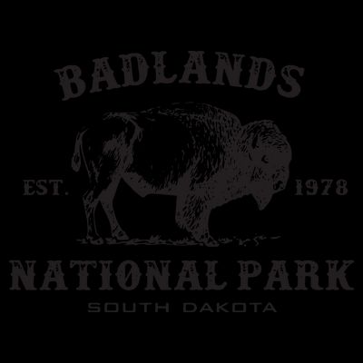 Badlands National Park South Dakota American Bison Souvenir T-Shirt