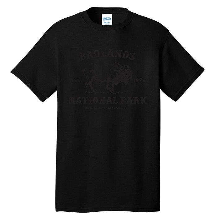 Badlands National Park South Dakota American Bison Souvenir Tall T-Shirt