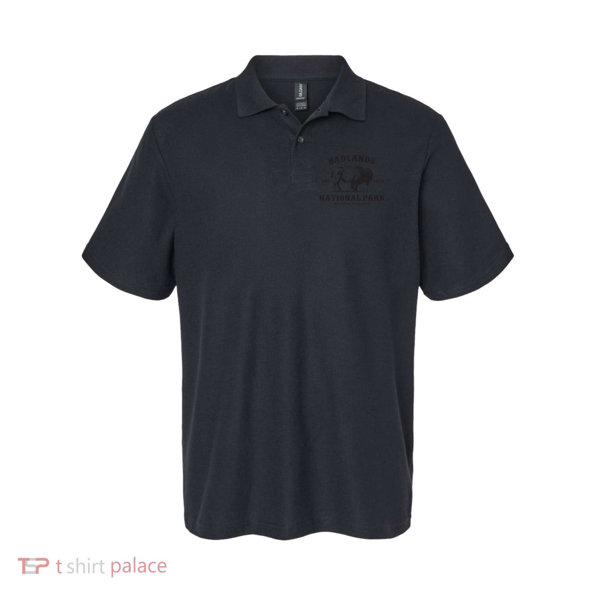 Badlands National Park South Dakota American Bison Souvenir Polo