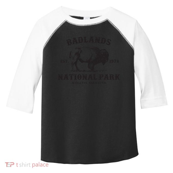 Badlands National Park South Dakota American Bison Souvenir Toddler Fine Jersey T-Shirt