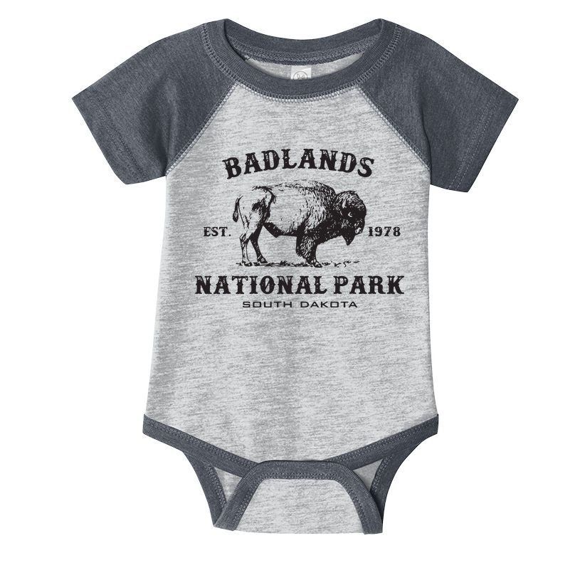 Badlands National Park South Dakota American Bison Souvenir Infant Baby Jersey Bodysuit