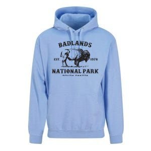 Badlands National Park South Dakota American Bison Souvenir Unisex Surf Hoodie