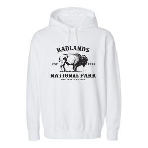 Badlands National Park South Dakota American Bison Souvenir Garment-Dyed Fleece Hoodie