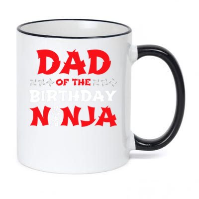 Birthday Ninja - Party - Dad of the Birthday Ninja 11oz Black Color Changing Mug