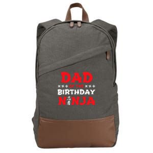 Birthday Ninja - Party - Dad of the Birthday Ninja Cotton Canvas Backpack