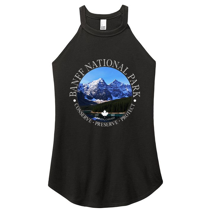 Banff National Park Conservation Gift Women's Perfect Tri Rocker Tank