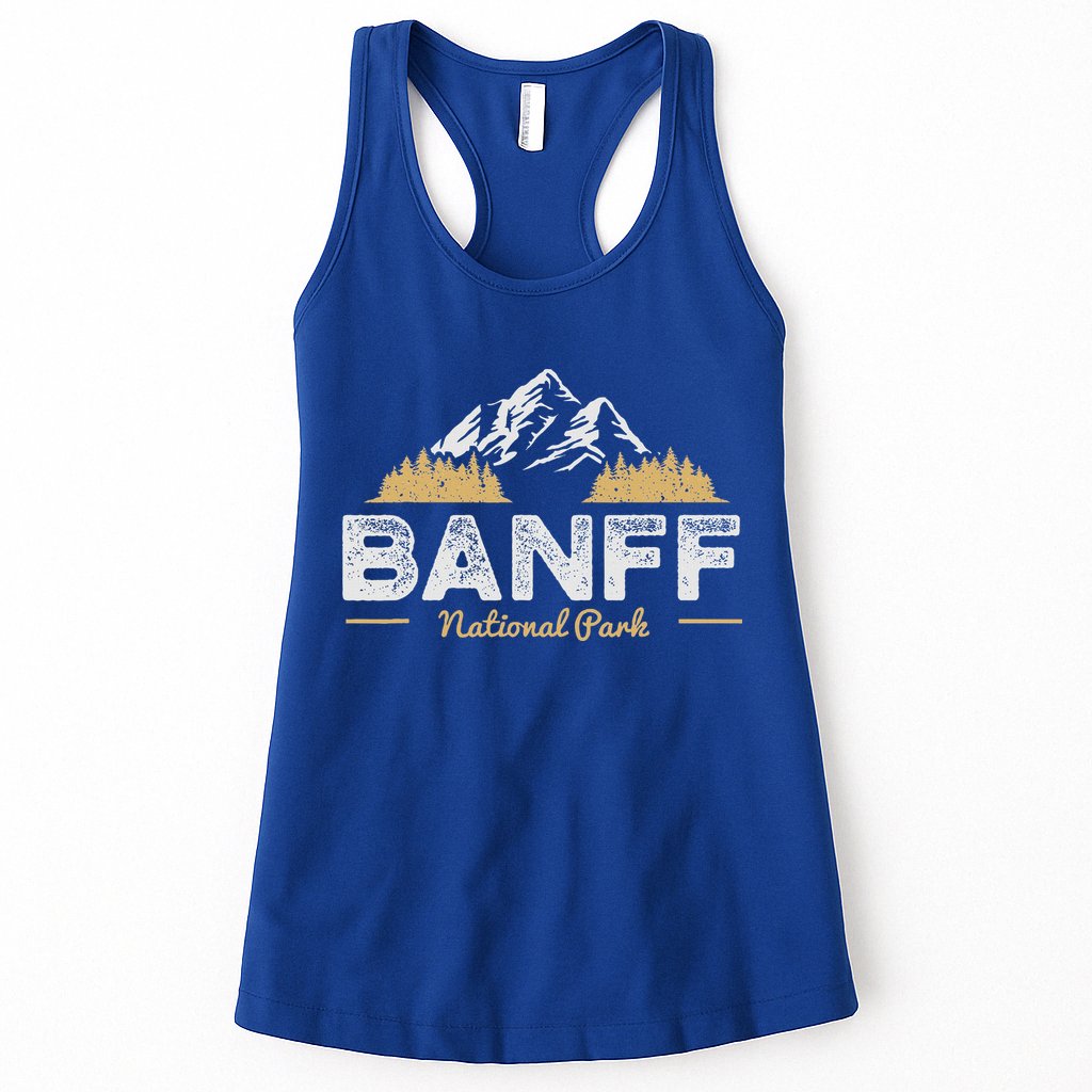 Banff National Park Souvenir Canada Mountain Outdoors Womens Tank Top