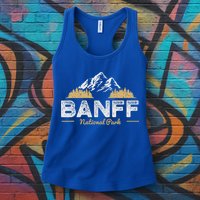 Banff National Park Souvenir Canada Mountain Outdoors Womens Tank Top