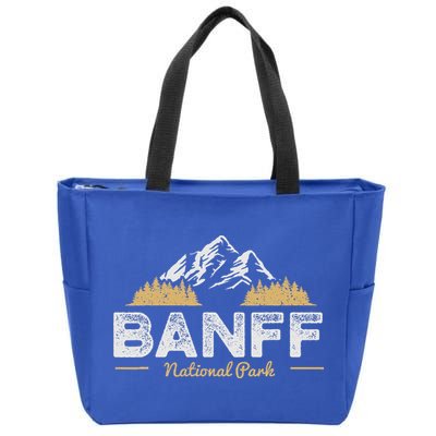 Banff National Park Souvenir Canada Mountain Outdoors Zip Tote Bag