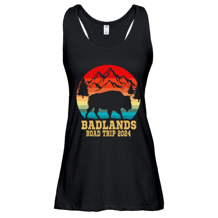 Badlands National Park South Dakota Buffalo Bison Road Trip Ladies Essential Flowy Tank