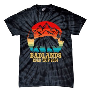 Badlands National Park South Dakota Buffalo Bison Road Trip Tie-Dye T-Shirt