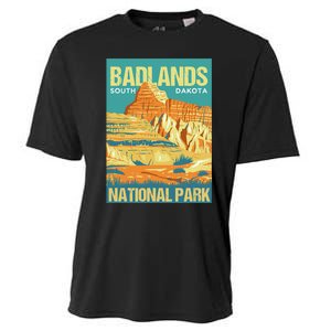 Badlands National Park South Dakota Poster Design Cooling Performance Crew T-Shirt