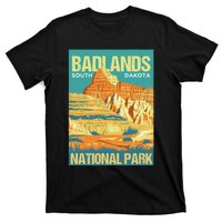 Badlands National Park South Dakota Poster Design T-Shirt