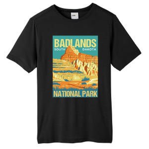 Badlands National Park South Dakota Poster Design Tall Fusion ChromaSoft Performance T-Shirt