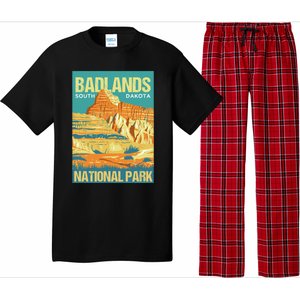 Badlands National Park South Dakota Poster Design Pajama Set