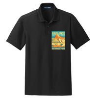 Badlands National Park South Dakota Poster Design Dry Zone Grid Polo