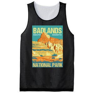 Badlands National Park South Dakota Poster Design Mesh Reversible Basketball Jersey Tank