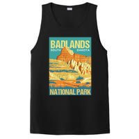 Badlands National Park South Dakota Poster Design PosiCharge Competitor Tank