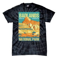 Badlands National Park South Dakota Poster Design Tie-Dye T-Shirt