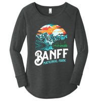 Banff National Park Lake Louise Canada Vintage Graphic Women's Perfect Tri Tunic Long Sleeve Shirt