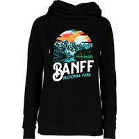 Banff National Park Lake Louise Canada Vintage Graphic Womens Funnel Neck Pullover Hood