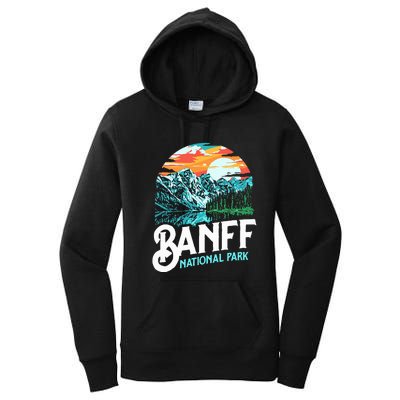 Banff National Park Lake Louise Canada Vintage Graphic Women's Pullover Hoodie