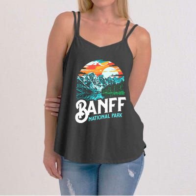 Banff National Park Lake Louise Canada Vintage Graphic Women's Strappy Tank