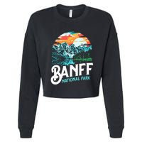 Banff National Park Lake Louise Canada Vintage Graphic Cropped Pullover Crew