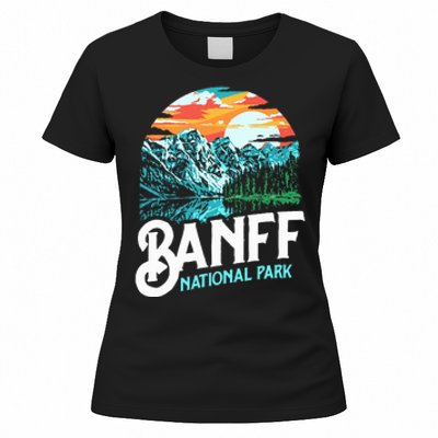 Banff National Park Lake Louise Canada Vintage Graphic Women's T-Shirt