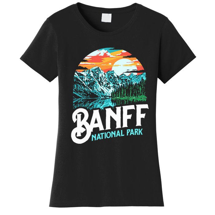 Banff National Park Lake Louise Canada Vintage Graphic Women's T-Shirt