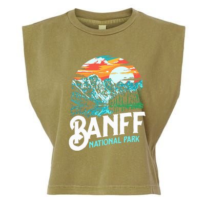 Banff National Park Lake Louise Canada Vintage Graphic Garment-Dyed Women's Muscle Tee