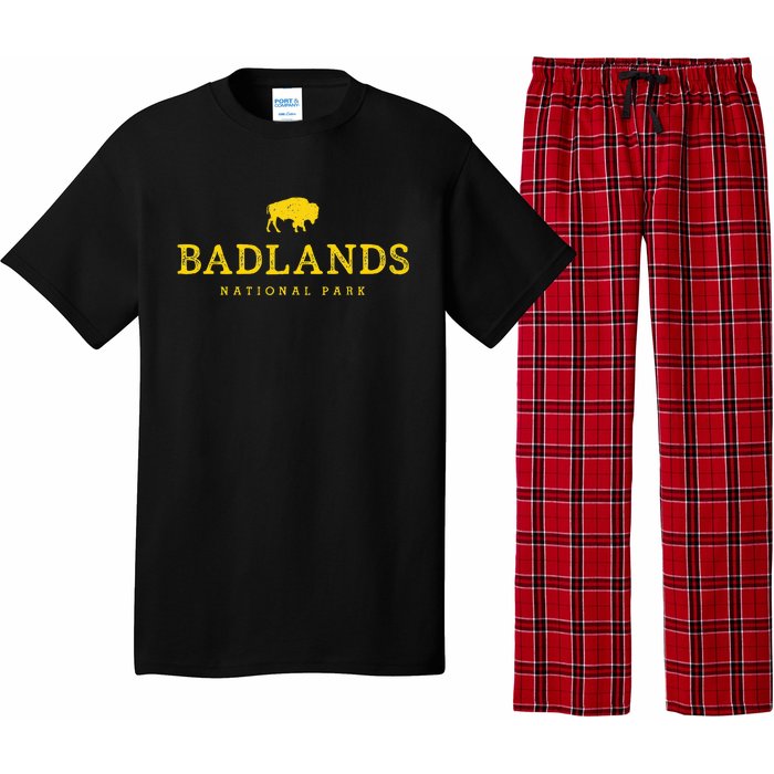 Badlands National Park Bison South Dakota Buffalo Souvenir Pajama Set