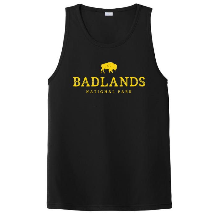 Badlands National Park Bison South Dakota Buffalo Souvenir PosiCharge Competitor Tank