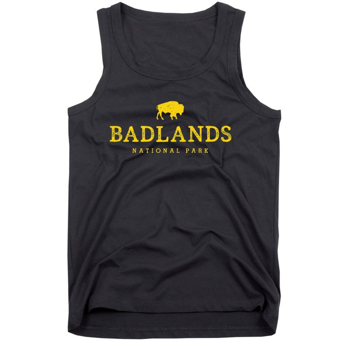 Badlands National Park Bison South Dakota Buffalo Souvenir Tank Top