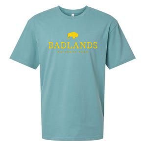 Badlands National Park Bison South Dakota Buffalo Souvenir Sueded Cloud Jersey T-Shirt