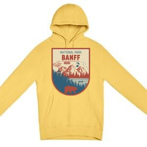 Banff National Park CanadaS Badge Premium Pullover Hoodie