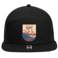 Banff National Park CanadaS Badge 7 Panel Mesh Trucker Snapback Hat