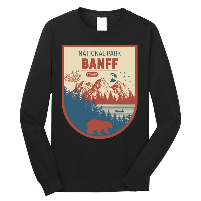 Banff National Park CanadaS Badge Long Sleeve Shirt